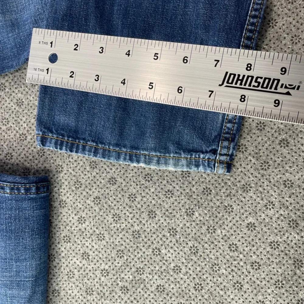 Levis 514 Straight Fit Mens Jeans Blue Medium Wash 36x30 Cotton Denim